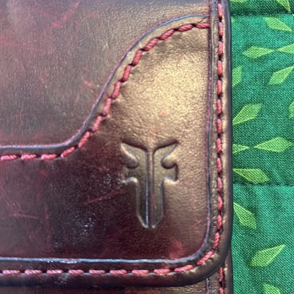 Women's Burgundy Frye Melissa Leather Wallet - Picture 4 of 7